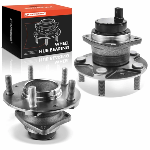 2 Pcs Front Wheel Bearing & Hub Assembly with ABS Sensor for 2004-2011 Mazda RX-8