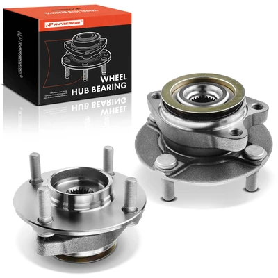 2 Pcs Front Wheel Bearing & Hub Assembly