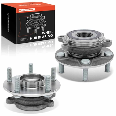 2 Pcs Front Wheel Bearing & Hub Assembly