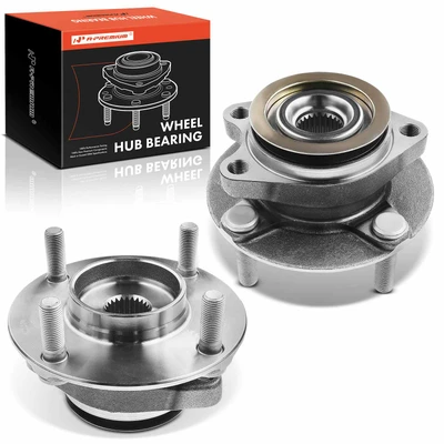 2 Pcs Front Wheel Bearing & Hub Assembly