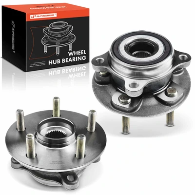 2 Pcs Front Wheel Bearing & Hub Assembly