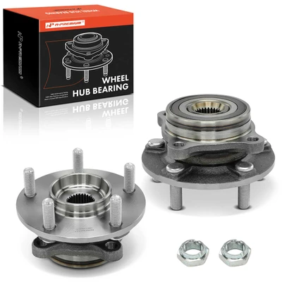 2 Pcs Front Wheel Bearing & Hub Assembly
