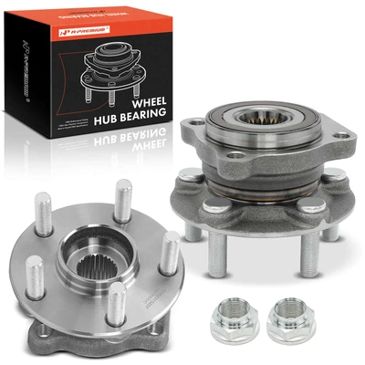 2 Pcs Front Wheel Bearing & Hub Assembly