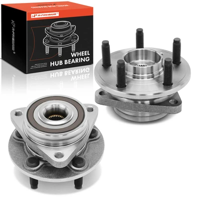 2 Pcs Front Wheel Bearing & Hub Assembly