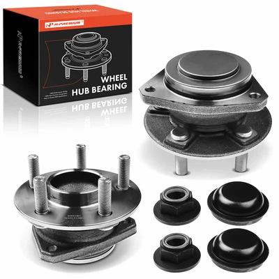2 Pcs Front Wheel Bearing & Hub Assembly