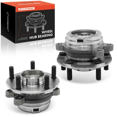 2 Pcs Front Wheel Hub Bearing Assembly