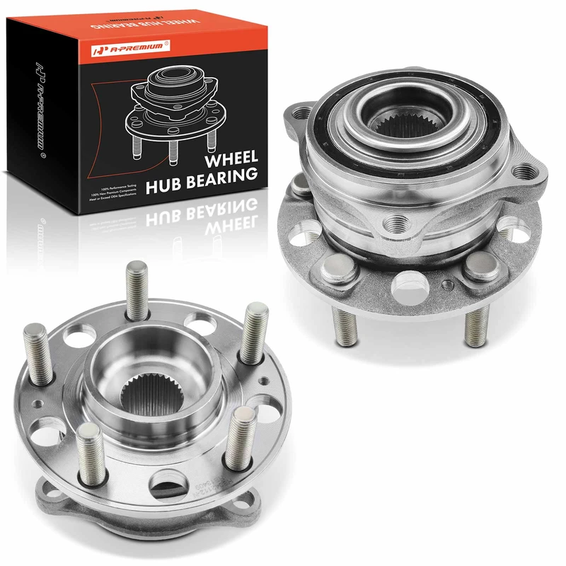 2 Pcs Wheel Bearing & Hub Assembly for Hyundai Santa Fe 15-18 Kia Sorento