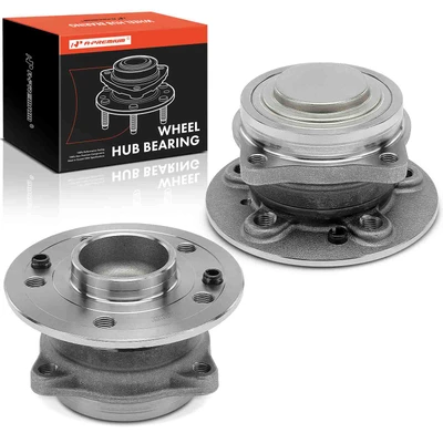 2 Pcs Front Wheel Hub Bearing Assembly with ABS
