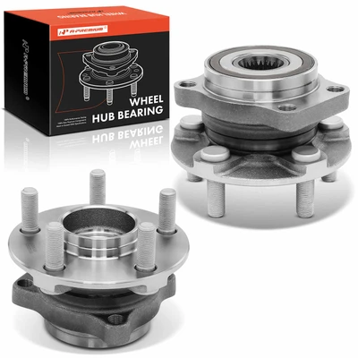 2 Pcs Front Wheel Bearing & Hub Assembly
