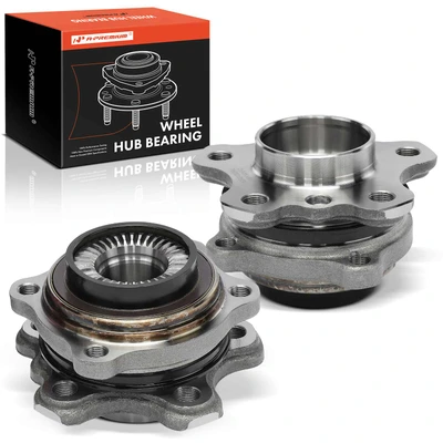 2 Pcs Front Wheel Hub Bearing Assembly