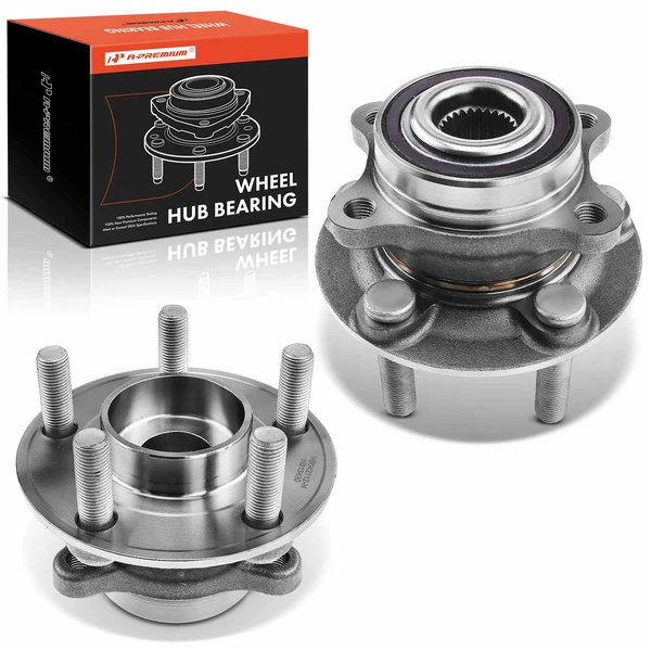 2 Pcs Rear Wheel Bearing & Hub Assembly for 2017-2018 Ford Fusion