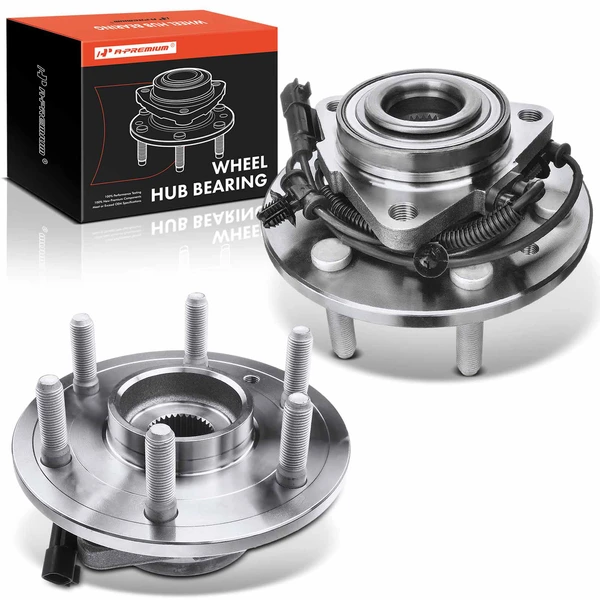 2 Pcs Front Wheel Bearing & Hub Assembly with ABS Sensor for 2019-2020 2022-2023 Ram 1500