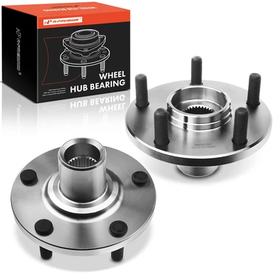 2 Pcs Front Wheel Bearing & Hub Assembly