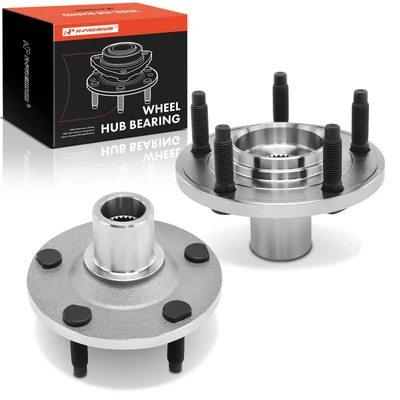 2 Pcs Front Wheel Bearing & Hub Assembly