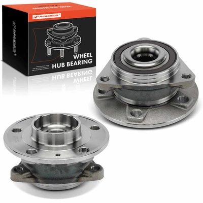 2 Pcs Front Wheel Hub Bearing Assembly