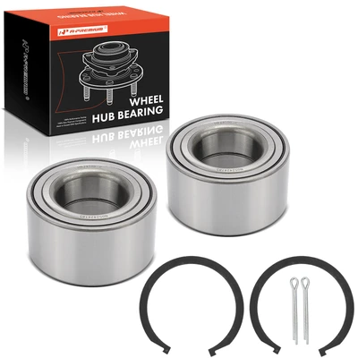 2 Pcs Front Wheel Bearing