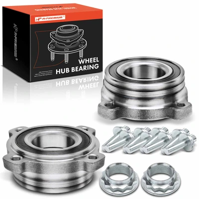 2 Pcs Front Wheel Bearing