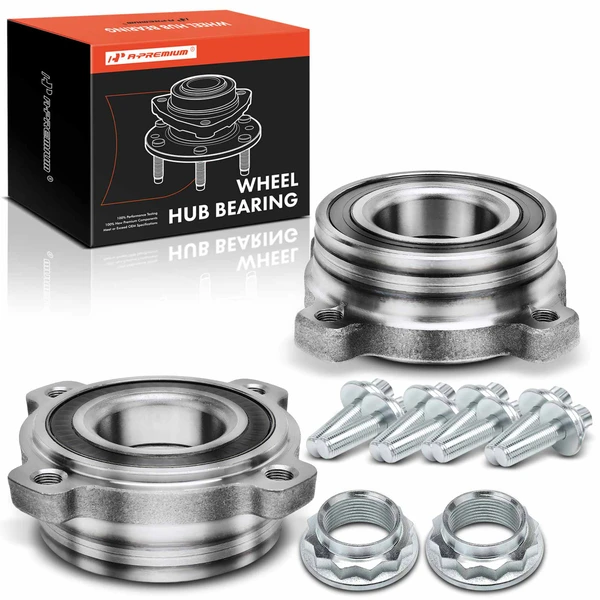 2 Pcs Front Wheel Bearing for 2001-2010 BMW 525i