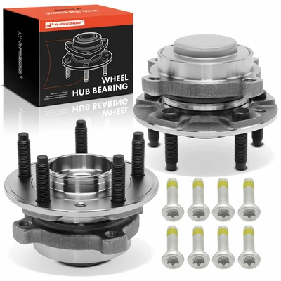 2 Pcs Front Wheel Bearing Hub Assembly