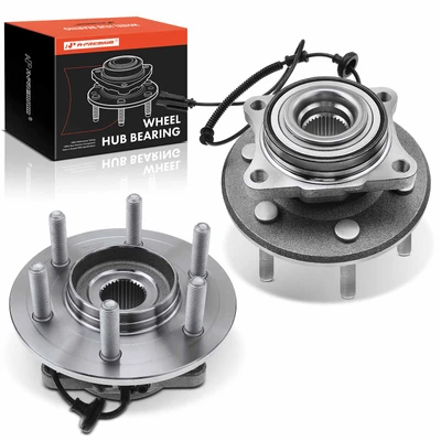 2 Pcs Rear Wheel Bearing & Hub Assembly with ABS