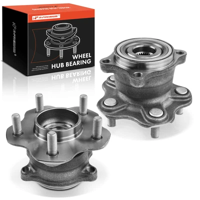 2 Pcs Rear Wheel Bearing & Hub Assembly