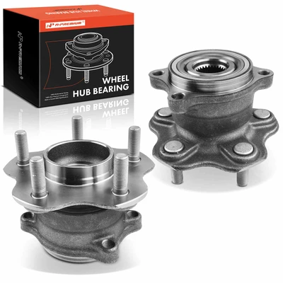 2 Pcs Rear Wheel Bearing & Hub Assembly