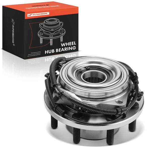 Front Wheel Hub and Bearing Assembly with ABS for Ford F-350 Super Duty 2020-2022