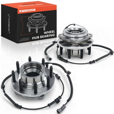 2 Pcs Front Wheel Hub & Bearing Assembly