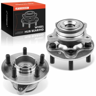 2 Pcs Front Wheel Bearing & Hub Assembly