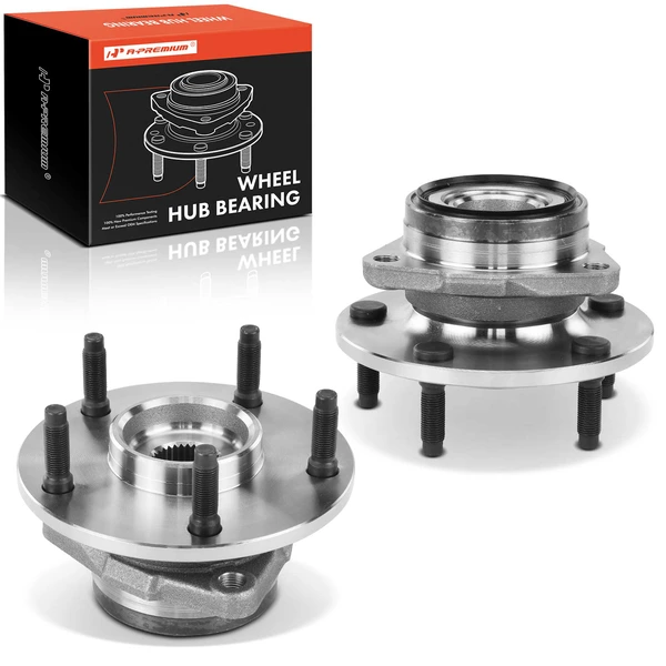 2 Pcs Front Wheel Bearing & Hub Assembly for 1994-1999 Dodge Ram 1500