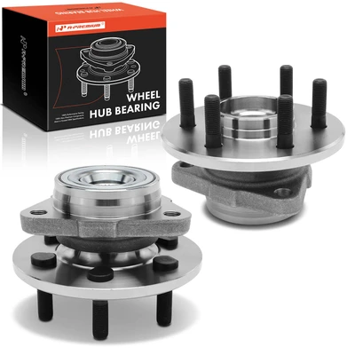 2 Pcs Front Wheel Bearing & Hub Assembly