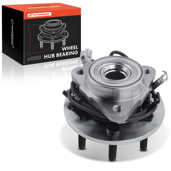 Front Passenger Wheel Bearing & Hub Assembly with ABS Sensor for 1997-2004 Dodge Dakota