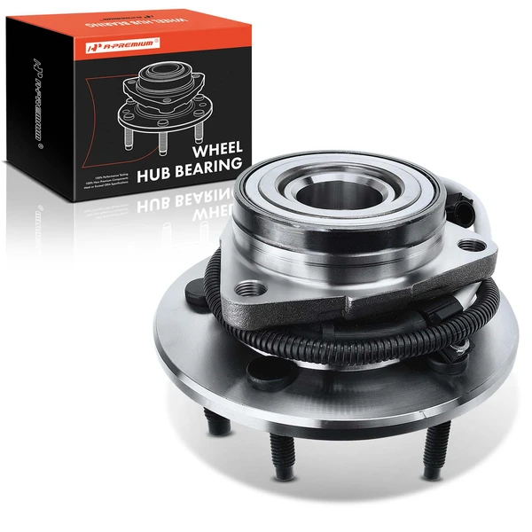 Front Left or Right Wheel Bearing & Hub Assembly with ABS Sensor for 1997-2000 Ford F-150