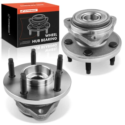 2 Pcs Front Wheel Bearing & Hub Assembly