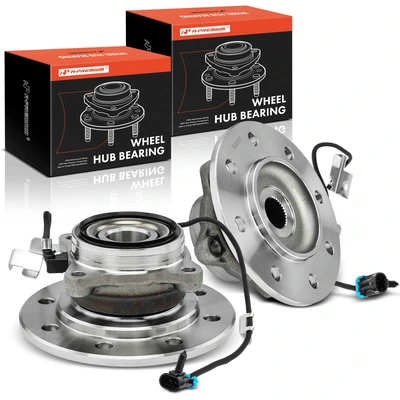 2 Pcs Front Wheel Hub Bearing Assembly