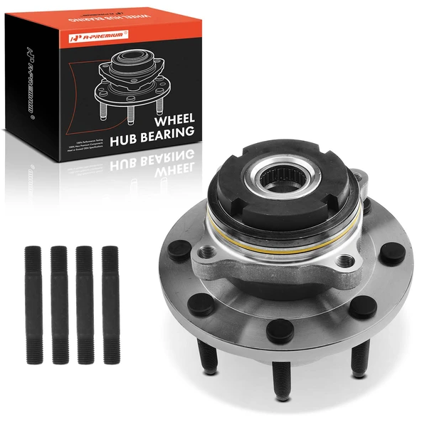 Front Driver or Passenger Wheel Bearing & Hub Assembly for 1999-2004 Ford F-250 Super Duty