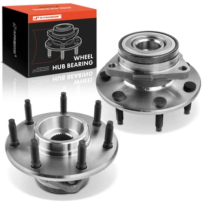2 Pcs Front Wheel Bearing & Hub Assembly