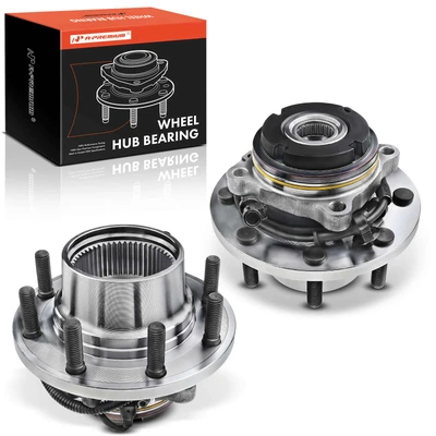 2 Pcs Front Wheel Bearing & Hub Assembly