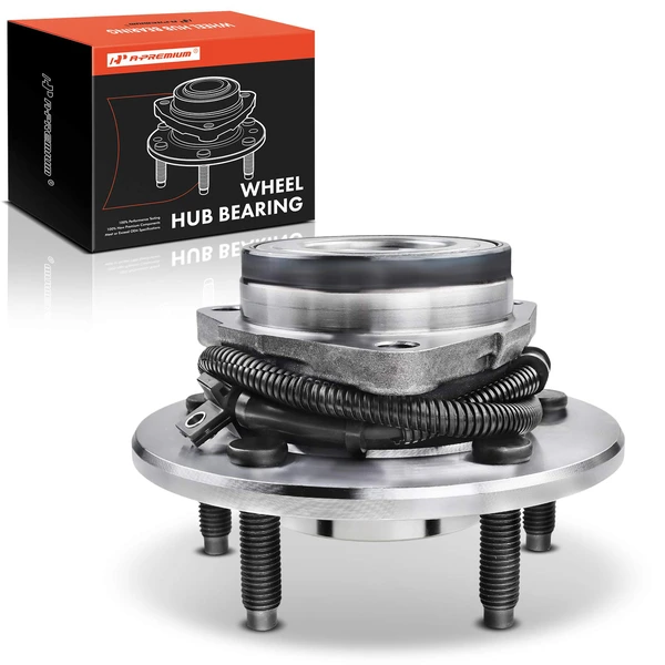 Front Left or Right Wheel Bearing & Hub Assembly with ABS Sensor for Ford F-150 00-04 4WD