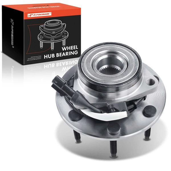 Front Left or Right Wheel Bearing & Hub Assembly with ABS Sensor for 2004 Ford F-150 Heritage