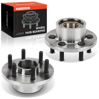 2 Pcs Front Wheel Bearing & Hub Assembly