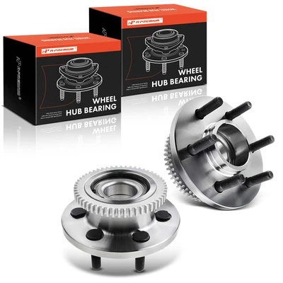 2 Pcs Front Wheel Bearing & Hub Assembly