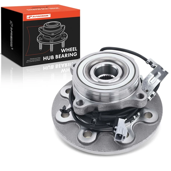 Front Driver Wheel Bearing & Hub Assembly with ABS Sensor for Dodge Ram 2500 1998-1999 4WD