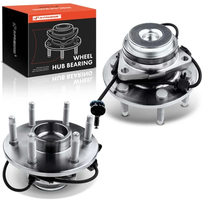 2 Pcs Front Wheel Hub Bearing with ABS Sensor