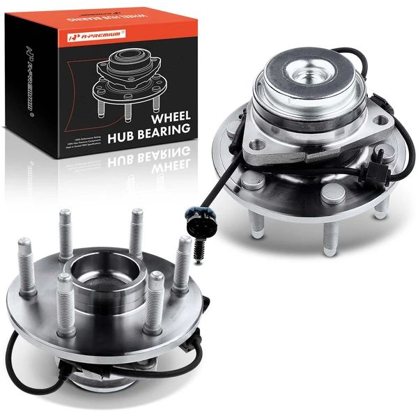 2 Pcs Front Wheel Hub Bearing with ABS Sensor for 2003-2005 GMC Safari