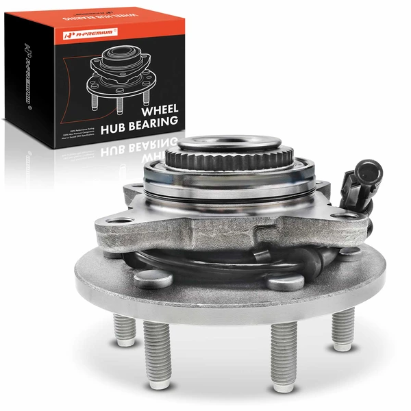 Front Left or Right Wheel Bearing & Hub Assembly with ABS Sensor for 2004 Ford F-150 Heritage