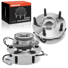 2 Pcs Front Wheel Bearing & Hub Assembly with ABS Sensor for 1997-1999 Dodge Ram 1500