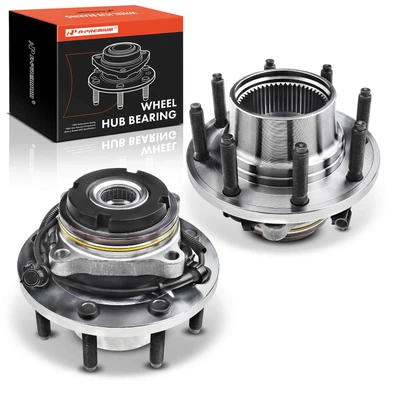 2 Pcs Front Wheel Bearing & Hub Assembly