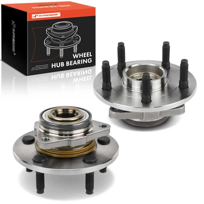 2 Pcs Front Wheel Bearing & Hub Assembly