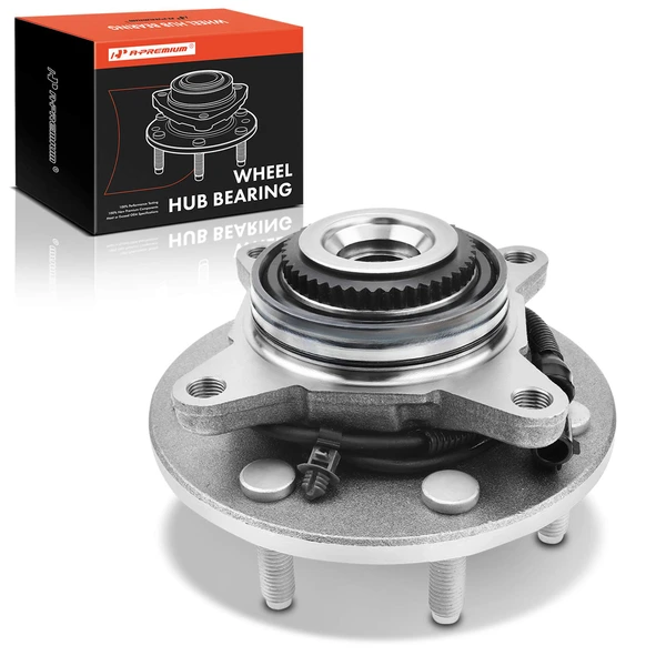 Front Driver or Passenger Wheel Bearing & Hub Assembly with ABS Sensor for 2005-2008 Ford F-150